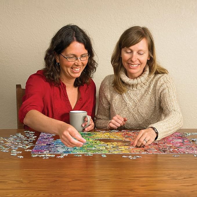 Cobble Hill 1000 Piece Puzzle - Colourful Rainbow - Sample Poster Included