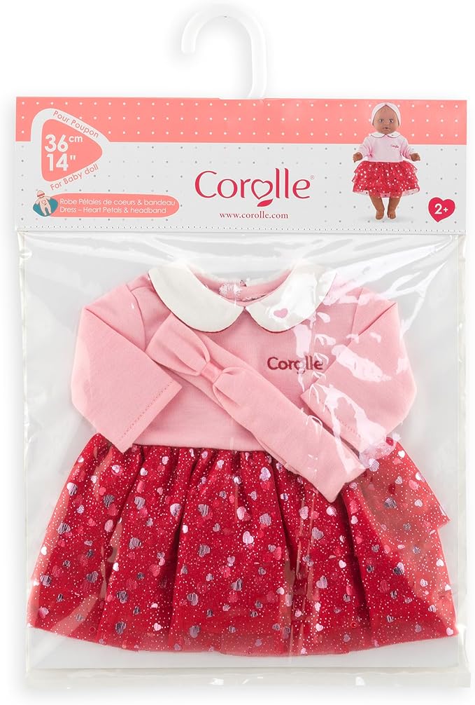 Corolle - Dress and Headband Petals of Hearts, Clothes, for Doll 36 cm, from 2 Years, 9000141590