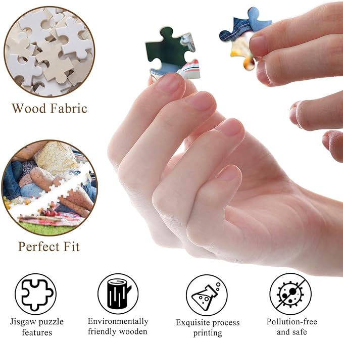 Custom Puzzle from Photos 200/300/500/1000 Pieces Personalized Puzzles for Family, Wedding, Chrisrmas, Gifts