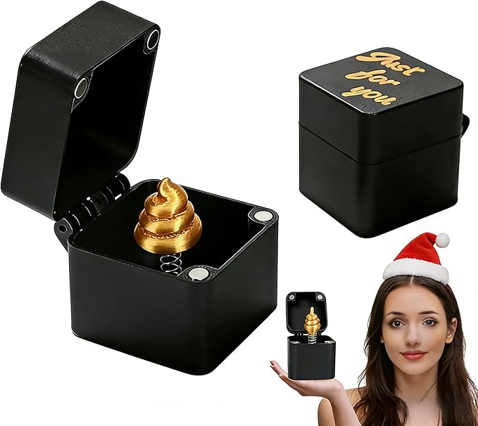 CXY Pop-Up Poop in a Box - Funny Prank Gift Box for Adults, Novelty White Elephant Gifts for Men & Women-A3