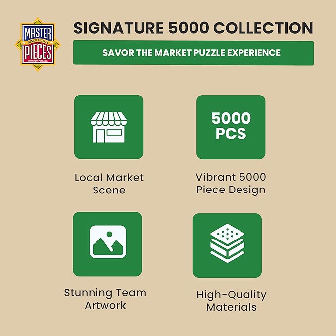 MasterPieces 5000 Piece Jigsaw Puzzle for Adults, Family, Or Kids - Buy Local Honey - Manufacturer Defect - 40"x60"