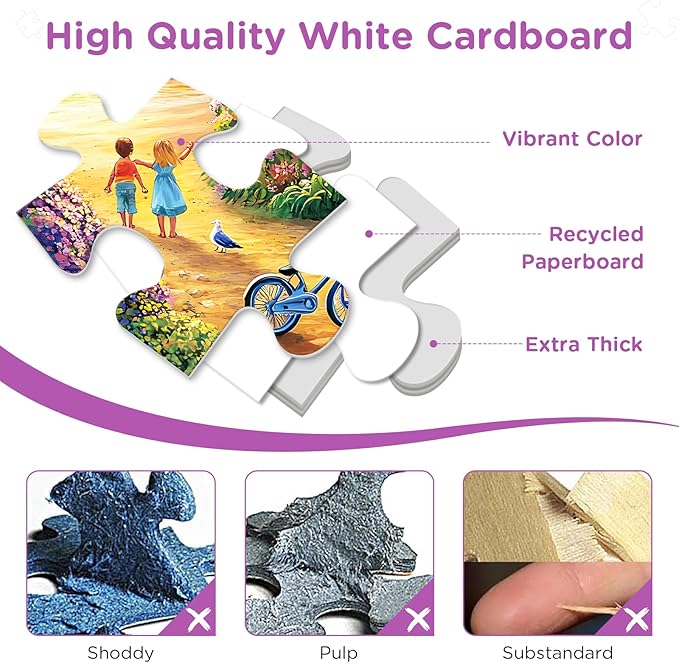 300 Piece Puzzles for Adults,Sea Puzzle 300 Pieces,Ocean House Jigsaw Puzzles for Kids Adult Senior Premium Cardboard Puzzle for Relaxation Tabletop Jigsaw Puzzle Family Activity Game