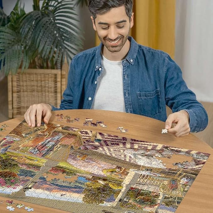 Ravensburger Cozy Front Porch 750 Piece Large Format Jigsaw Puzzle | Premium Quality | Unique Softclick Technology for an Enriching Experience