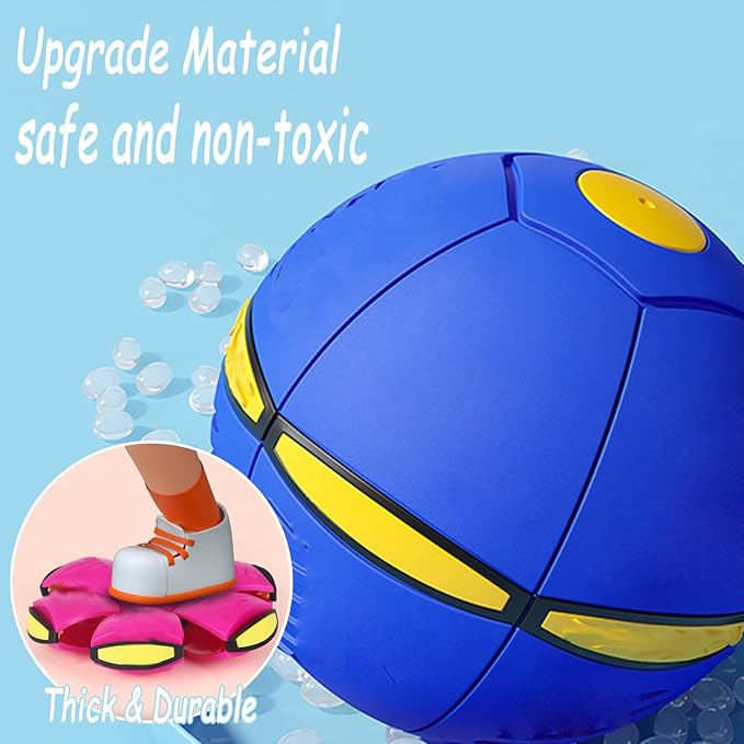 Magic Bouncy Ball Bouncing Ball Magic UFO Flying Disc Deformation Meta Ball Magic Flying Saucer Outdoor Play Toys Football Indoor Outdoor