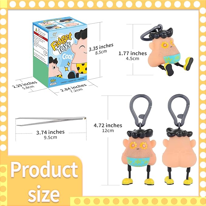 Sunshine Fun Hair Pulling Fidget Toys,Anti Worry and Venting Novelty Toys,Hair Pulling Stress Relief Fidget Toys,Great Redirect Activity for Pickers,for 14+ Ages Christmas Party Birthday Gifts
