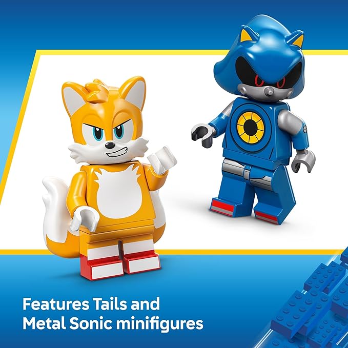 LEGO Sonic The Hedgehog Cyclone vs. Metal Sonic - Building Toy for Kids, Boys and Girls, Ages 8+ - Mech Suit with Minifigures for Pretend Play - Gift Idea for Birthdays - 77002