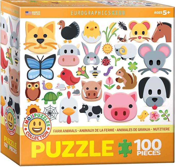 Farm Animals Emojipuzzles 100pc