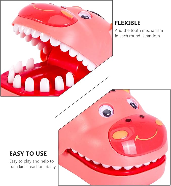 Funny Trick Bear for Family Prank Game Biting Finger Plaything with Smooth Edges Safe Interactive for Birthday and Holiday Fun