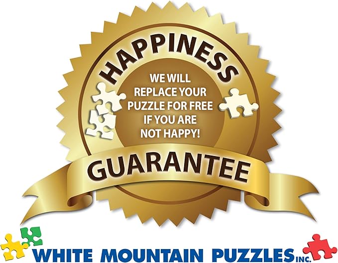 White Mountain 1000 Piece Jigsaw Puzzle Summer Desserts and Sweets Puzzles with Large Pieces for Adults and Family 24"x30" – Ice Cream Parlor