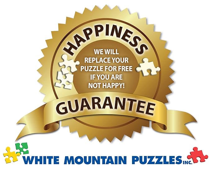 White Mountain 500 Piece Jigsaw Puzzle Summer Sailboat Ocean Puzzles with Large Pieces Gift for Adults and Seniors 18"x24" - Lighthouse Beach