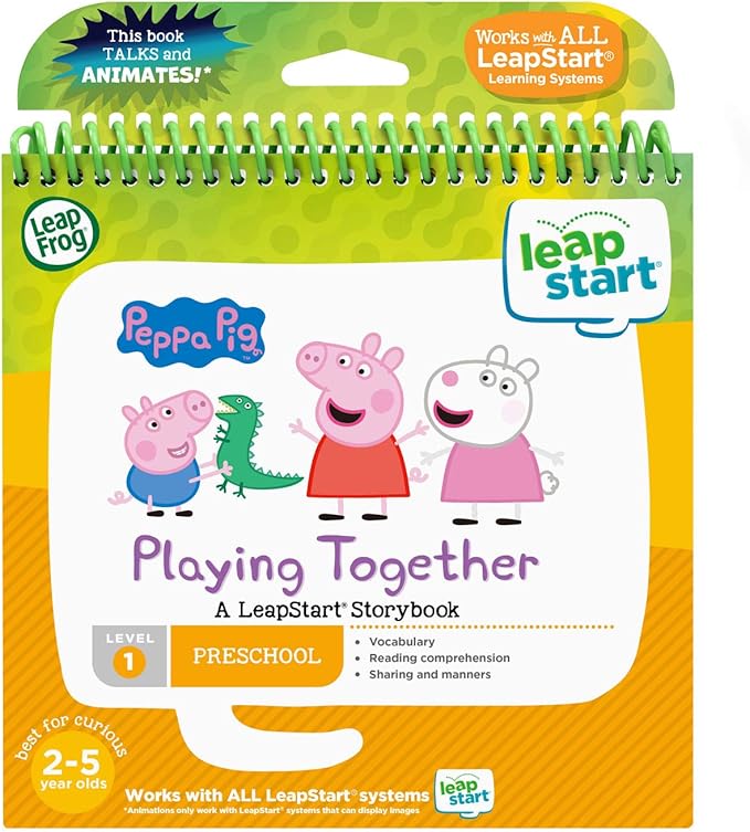 LeapFrog Leapstart 3D Peppa Pig Playing Together Book, Level 1