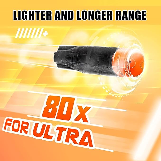 80-Dart Refill Pack for Nerf Ultra Blasters, Black