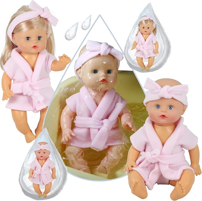 9 Sets for 9-10-11 Inch Alive Baby Doll Clothes Reborn Newborn Dress Outfits Clothing Costumes with Kitchen Accessory