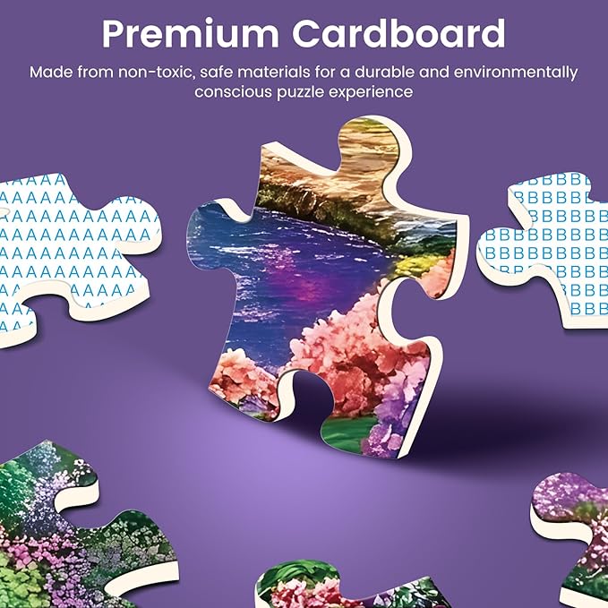 300 Piece Puzzles for Adults,Spring Jigsaw Puzzle for Kids Seniors,Puzzle with Letters on Back,Interlock Perfectly No Dust,Interlock Perfectly No Dust,Challenging Family Activity Game Gifts,20.5*15In
