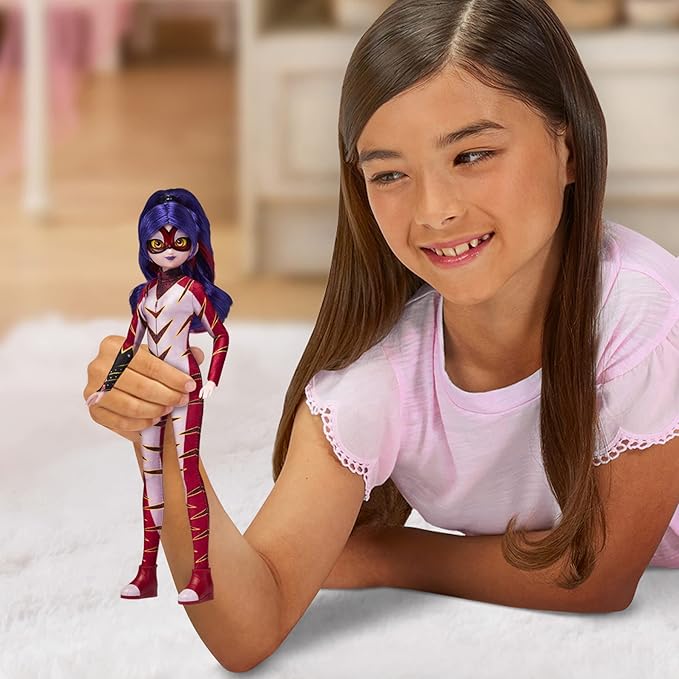 Miraculous Ladybug and Cat Noir Toys Fashion Doll | Articulated 26cm Doll with Accessories Kwami | Purple Tigress Figurine | Bandai Dolls