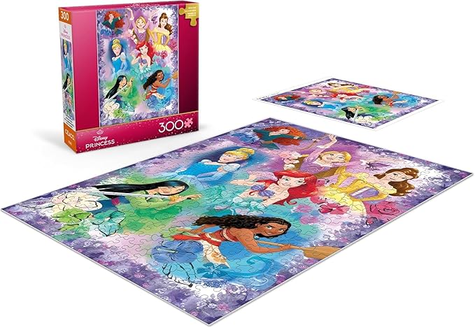 Ceaco - Disney - Purple Princess Collage - 300 Oversized Piece Jigsaw Puzzle