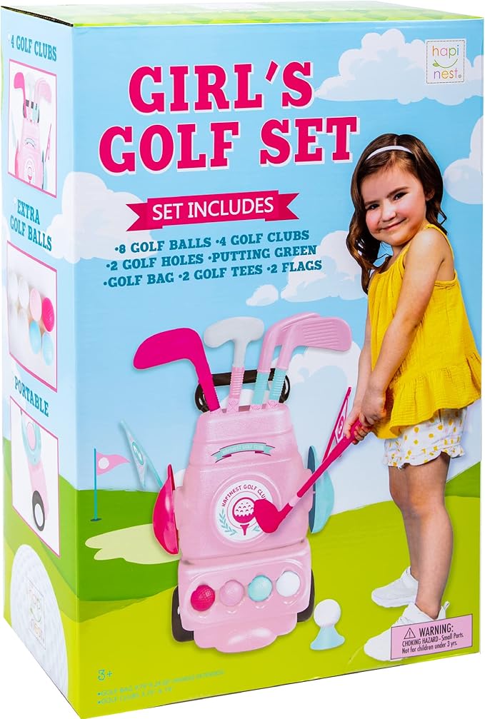 Hapinest Toddler Girl Golf Set, Pink