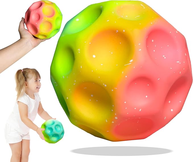 Big Bouncy Ball High Bounce Ball for Kids & Athletes - Sensory Play, Sports Training, Durable 6-Inch Foam Ball - Indoor/Outdoor Active Play, Motor Skills Development, Gym & Recreational