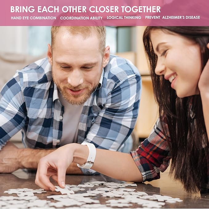 MOMIBOOK 1000 Piece Puzzle for Adults Jigsaw Puzzles of Tipsy Reverie, Twinkle Laminate Painting Image Challenging Hard Impossible Puzzle Unique Funny Party Christmas Birthday Gifts