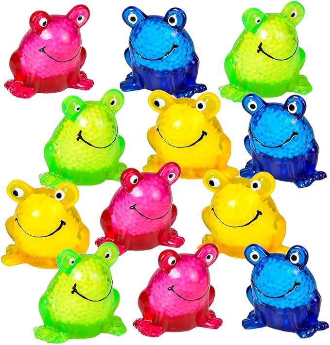 Rhode Island Novelty (12) 2.5 Inch Sticky Squeeze Frogs
