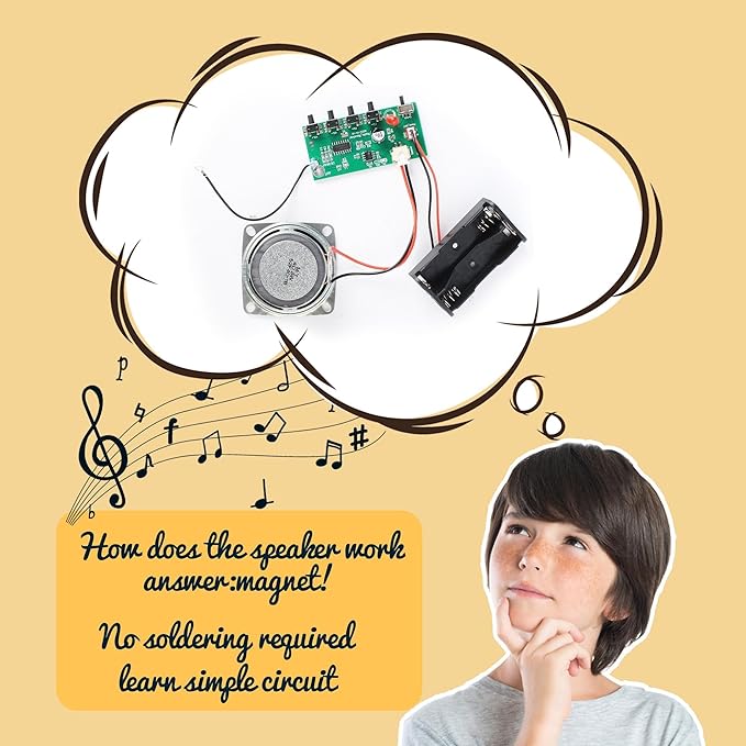 Science Kits for Kids Age 8-12 12-14, STEM Kits for Kids Age 8-10, STEM Toys Build Your Own FM Radio Kit, DIY Electronic Snap Circuits Projects Gifts for Teen Girls Boys 9 11 13 15 16+ (Classic Wood)