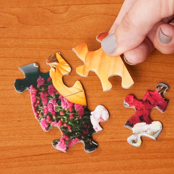 Bits and Pieces - Value Set of Three (3) 300 Piece Jigsaw Puzzles for Adults - Measures 18" x 24" - 300 pc Inspiration Simple Time Flight in Light Flower Nature Spring Jigsaws by Artist Alan Giana