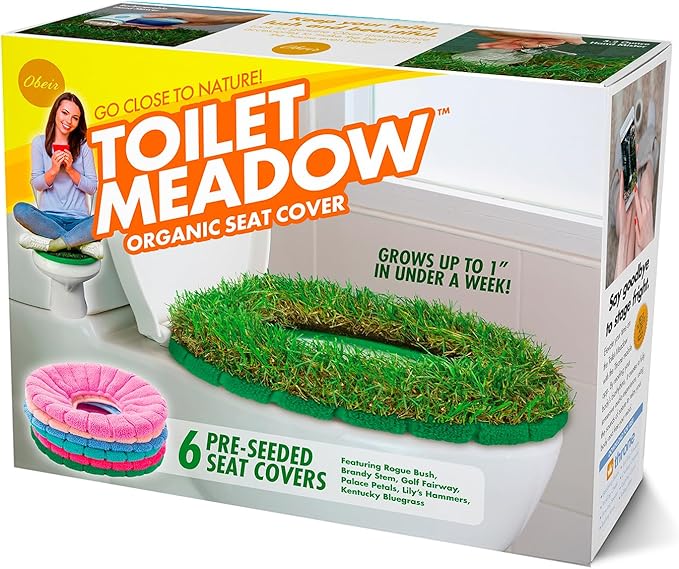 Prank-O Toilet Meadow Prank Gift Box – Funny Empty Gag Gift Packaging for White Elephant, Christmas & Office Parties, Hilarious Joke Gift Box to Hide Real Presents for Friends & Coworkers