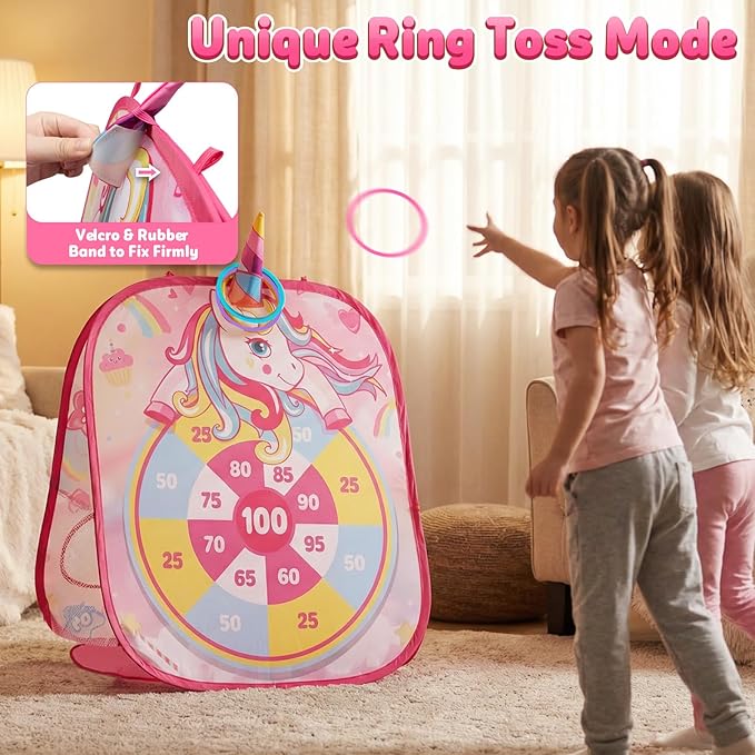 Bean Bag Toss Game for Kids - Cornhole Board Outdoor Toys for Toddlers -Party Activities Carnival Outside Yard Backyard Beach Lawn Games Toy for Kid Boys Girls Age 3 4 5 6 7 8 Year Old Birthday Gifts