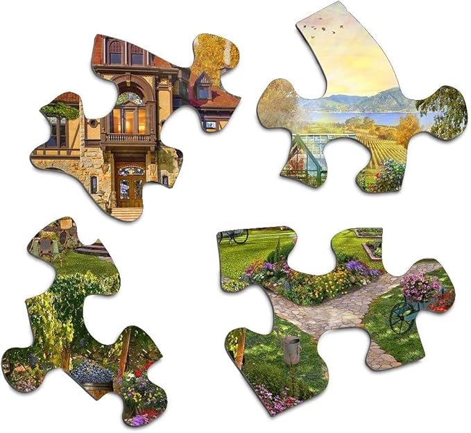 Springbok's 500 Piece Jigsaw Puzzle Vineyard Retreat - Made in USA