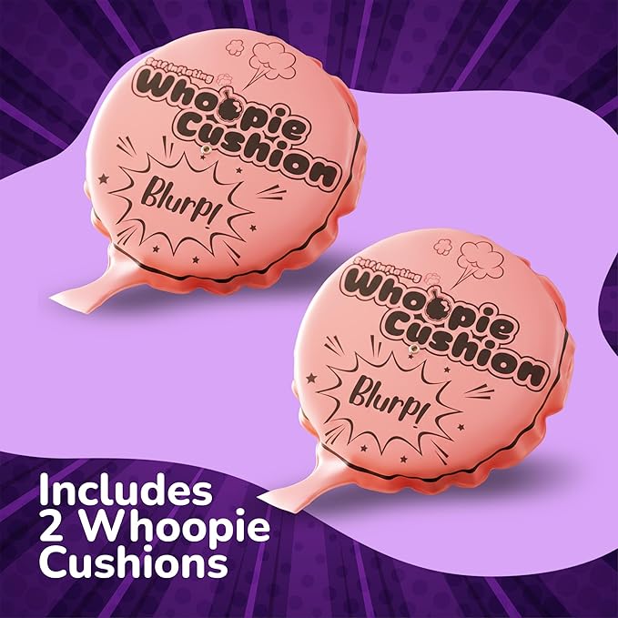 ArtCreativity Self Inflating Whoopie Cushion, 2 Pack, 7 Inch Whoopee Cushions Goodie Bag Stuffers, Classic Prank Toys for Boys and Girls, Party Favors and Gag Gifts for Kids, Whoopie Makes Gas Sounds