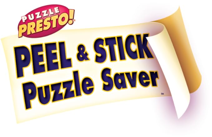 (2 Pack)Puzzle Presto! Peel & Stick Puzzle Saver: The Original and Still The Best Way to Preserve Your Finished Puzzle! 12 Adhesive Sheets and 4 Adhesive Hangars. Preserve Two1000 Piece Puzzles! Multi
