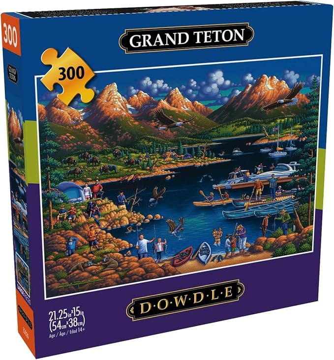 Buffalo Games - Eric Dowdle - Grand Teton - 300 Piece Jigsaw Puzzle for Adults -Challenging Puzzle Perfect for Game Nights - Finished Size is 21.25 x 15.00