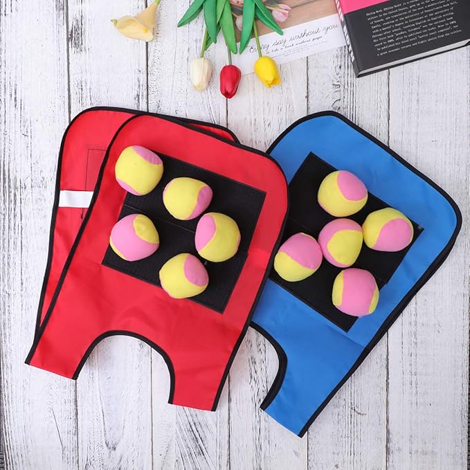 Toyvian Dodgeball Game Vests Sticky Vests Set Game Sticky Ball Random Color