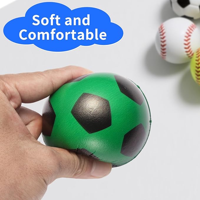 Field Day Games, Team Building Games, Teamwork Group Games for Party Outdoor, with 6 Pieces Soft Balls