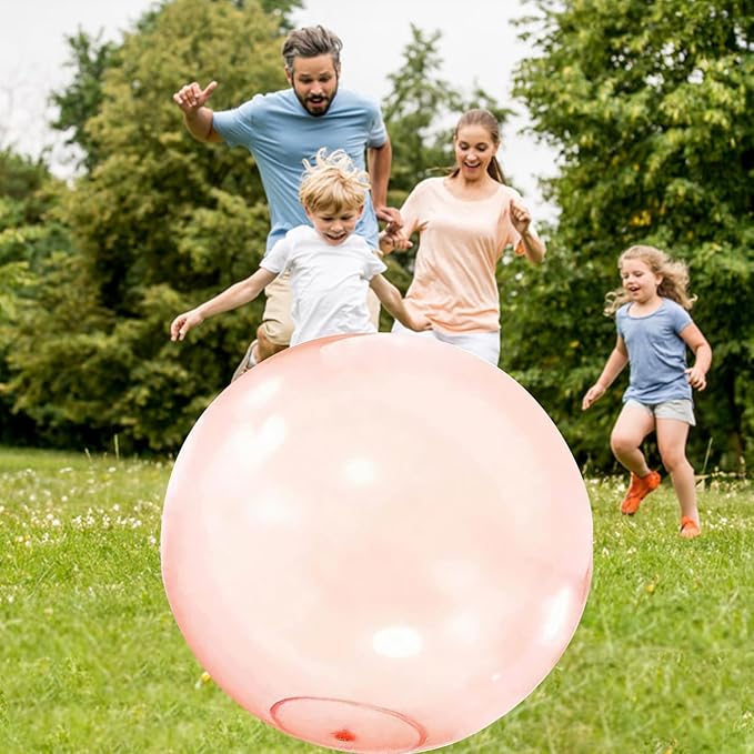 3pcs Giant Bubble Balls Water Balloons Giant Inflatable Water Bubble Ball Beach Ball Yard Games Soft Rubber Balloon for Outdoor Indoor Party Garden Pool