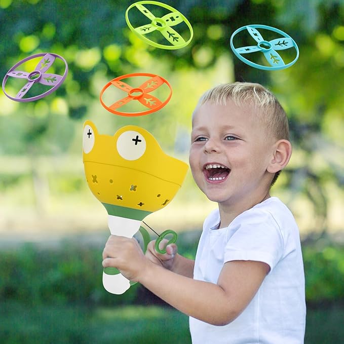 Outdoor Toys for Kids Ages 4-8 Kids Outdoor Flying Toys Manual Capture Catching for Toddlers 3 4 5 6 7 8 Years Old Christmas Easter Birthday Gifts Boys Girls