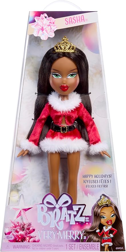 Bratz Very Merry Sasha Fashion Doll, Special, Holiday Packaging