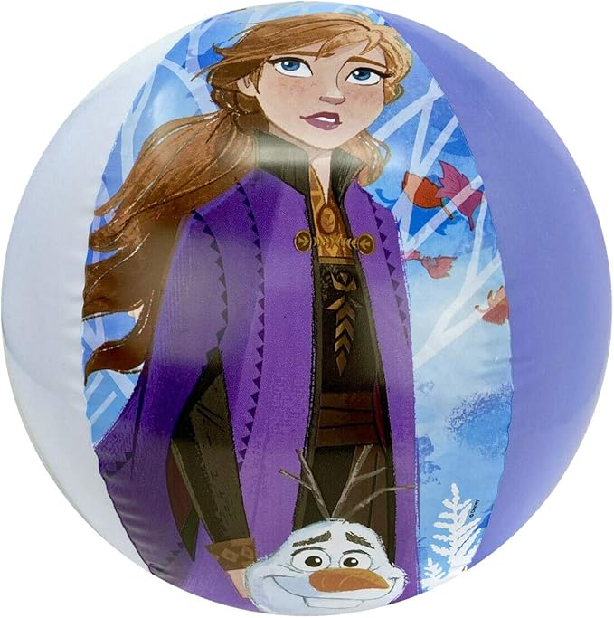 Disney Frozen 2 Themed Pool Party Swim Toys Inflatable Beach Ball, 13.5 Inches, for Summer Parties and Gift, Water Fun for All Elsa Anna Olaf Fans