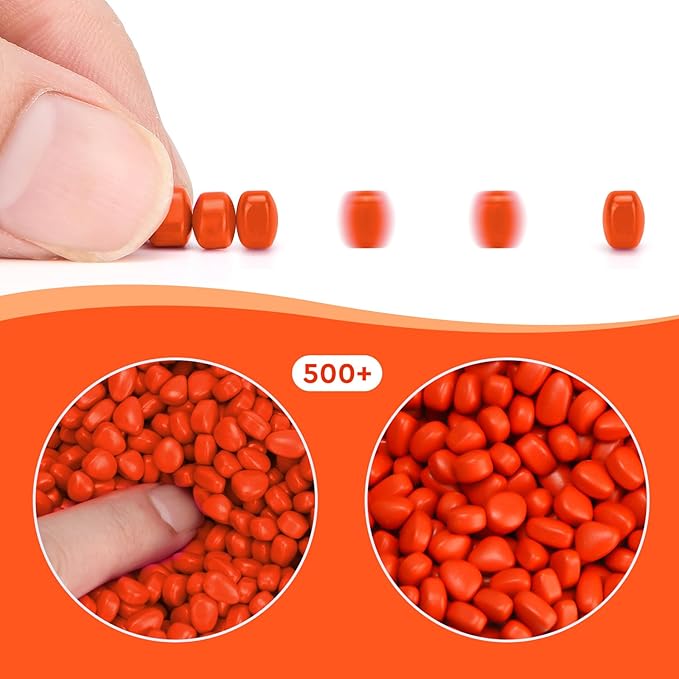 500+ Original Ferrite Putty Orange, Sensory Stones, Adult Fidget Stress Relief Desk & Office Item, Ferrite Stones Stocking Stuffers Gifts