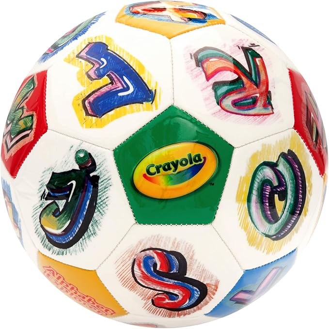 Crayola Official Soccer Ball - Unisex Kids - CRAY80BL Alphabet2 Size 5
