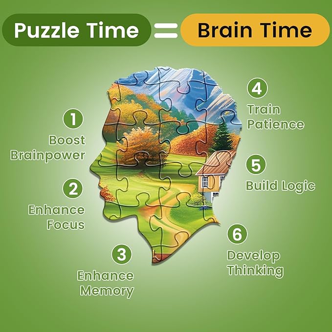 500 Piece Puzzles for Adults,Countryside Farm Scene Jigsaw Puzzle for Seniors Adults,Chicken Horse Water Puzzle with Letter on Back,No Dust,Challenging Family Puzzle Perfect for Game Nights,20.5*15In