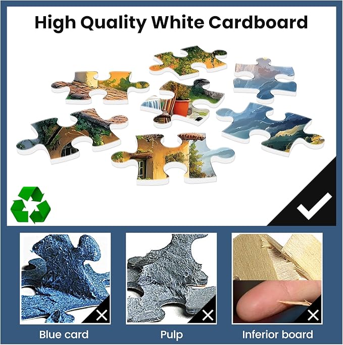 Jigsaw Puzzles 300 Pieces for Adults Village Puzzles Adults Kids Puzzles 300 Pieces Games Family Challenging Puzzle Gift Toy for Puzzle Enthusiasts Unique Brain Teaser 20.5x15IN
