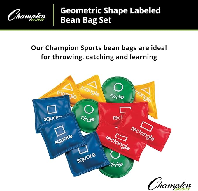 Champion Sports 5 Inch Geometric Bean Bag Set