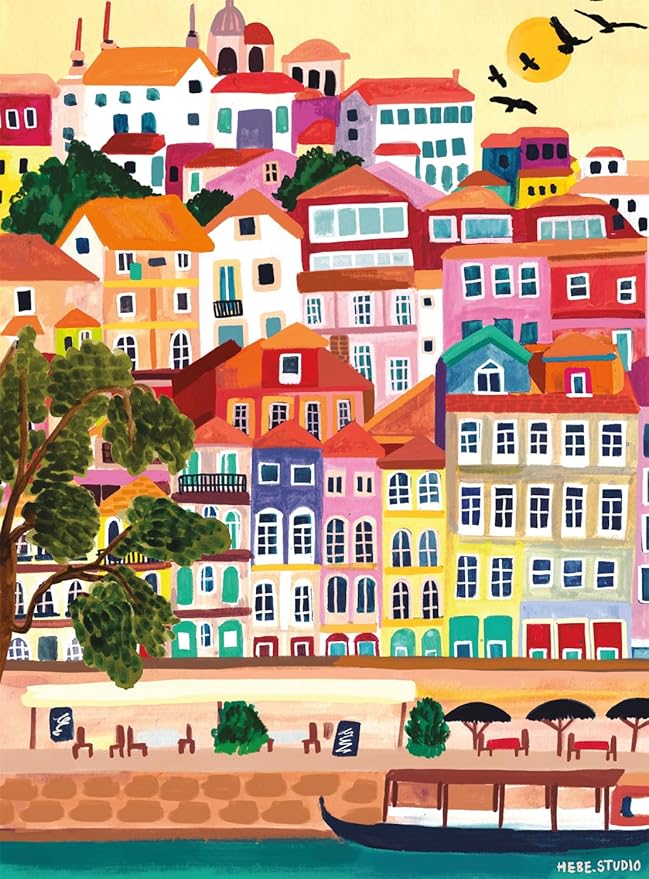 Buffalo Games - Bonjour - Porto Portugal - 1000 Piece Jigsaw Puzzle for Adults - Challenging Puzzle Perfect for Game Nights