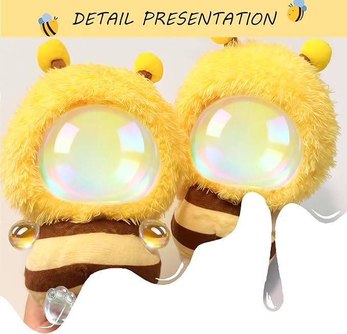 Cute Bee Costume for 6.7 Inch (17cm) Dolls,Funny Clothes Park Theme Costume Accessory,2-piece Set has a 3D Feel,Perfect for Collectors and Dress-Up