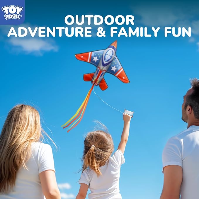 TOY Life 48.4'' Large Kites Easy to Fly for Kids Adults with 328.1 FT String, Beach Kite Outdoor Game Outside Toys Activity Summer Toys for Kids