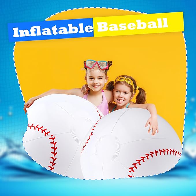 2 Pcs 40 Inch Giant Inflatable Soccer Ball Basketball Volleyball Baseball Blow Up Beach Balls Large Inflatable Sport Pool Balls for Outdoor Activity Games Pool Decoration