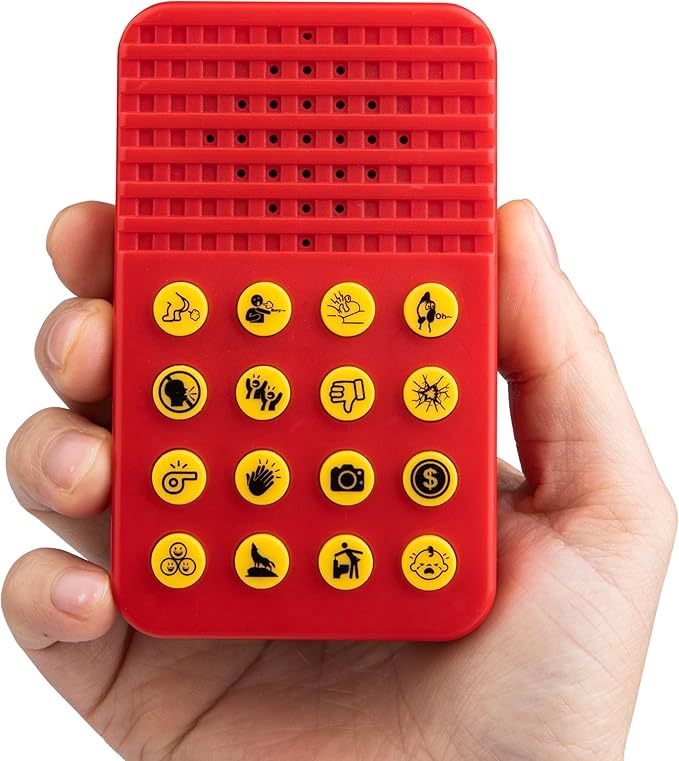 Sound Effects Machine with 16 Hilarious Sounds- Easter Basket Stuffers- Prank Noise Maker for Parties Office Home, Portable Sound Maker for Adults, White Elephant Gifts & Gift Exchanges