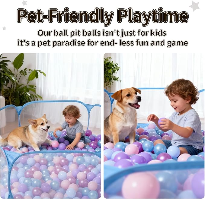STARBOLO Kids Ball Pit Play Pool Play Tent, Toy Ball Play Pool Foldable Play Tent for Kids Girls Boys Pets Indoor and Outdoor, Balls Not Included (Blue).