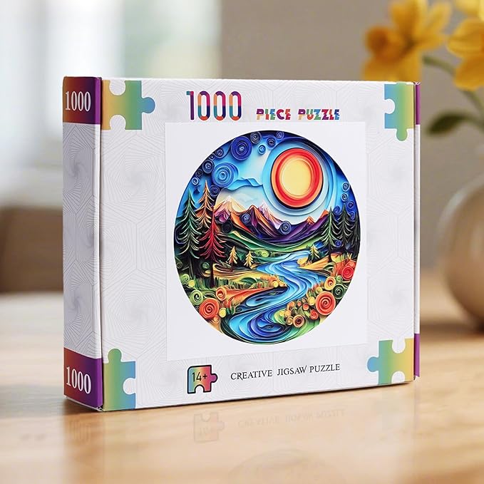 1000 Piece Puzzle for Adults - Canyon Sunrise Landscape Jigsaw Puzzles Paper - Brain Teaser Adult Puzzles - Christmas Birthday Gifts for Women/Men